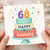 68th Birthday Card, Happy Birthday Cake Card