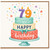 79th Birthday Card, Happy Birthday Cake Design
