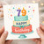 79th Birthday Card, Happy Birthday Cake Design