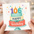 106th Birthday Card, Happy Birthday Cake Design