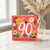 90th Birthday Card, Floral Design Happy Birthday Card