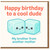Funny Birthday Card for Brother from Another Mother - Happy Birthday to a Cool Dude - Cute Ice Cube Pun, Friend Card