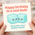 Funny Birthday Card for Brother from Another Mother - Happy Birthday to a Cool Dude - Cute Ice Cube Pun, Friend Card