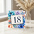 18th Birthday Card, Watercolour Floral Design