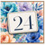 24th Birthday Card, Floral 24 Birthday Card
