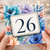 26th Birthday Card, Floral Number 26 Birthday Card