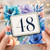 48th Birthday Card, Floral Watercolour Number 48 Card