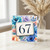 67th Birthday Card, Floral Watercolour Age 67 Card