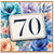 70th Birthday Card, Floral 70 Birthday Card