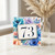 73rd Birthday Card, Watercolour Floral Number 73 Card