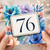 76th Birthday Card, Floral Watercolour Design