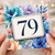 79th Birthday Card, Floral Watercolour Age 79 Card