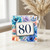 80th Birthday Card, Floral Age 80 Card