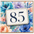 85th Birthday Card, Watercolour Floral Age 85 Card