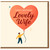 Lovely Wife Birthday Card - Heart Balloon Illustration, 'Happy Birthday Lovely Wife' Card from Husband, Cute Romantic for Her