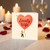 Lovely Wife Birthday Card - Heart Balloon Illustration, 'Happy Birthday Lovely Wife' Card from Husband, Cute Romantic for Her