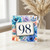 98th Birthday Card, Floral Watercolour 98 Birthday Card