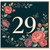 29th Birthday Card, Floral Birthday Card for 29 Year Old