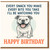 Funny Dog Birthday Card - Every Snack You Make Parody - Cute Dog Watching You - Humorous Card for Lovers, Friends or Family - Blank Inside - Happy Birthday