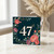 47th Birthday Card, Floral Number 47 Card