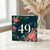 49th Birthday Card, Floral Number 49 Card