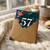 57th Birthday Card, Floral Number 57 Birthday Card