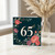65th Birthday Card, Floral Wreath Design