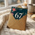 67th Birthday Card, Floral Wreath Age 67 Birthday Card