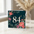 84th Birthday Card, Floral Botanical Design