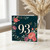 93rd Birthday Card, Floral Wreath Butterfly Design