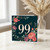 99th Birthday Card, Floral Butterfly Design