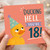 18th Birthday Card, Funny Ducking Hell You're 18 Card