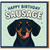 Funny Sausage Dog Birthday Card - Happy Birthday Sausage Dachshund Pun, Cute Dog Lover Humour, Blank Inside, With Envelope