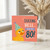 80th Birthday Card, Funny Ducking Hell You're 80 Card