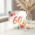 60th Birthday Card, Floral Floral Number 60 Card