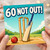 60th Birthday Card, Cricket 60 Not Out Card