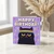 Funny Cat Birthday Card - Grumpy Black Cat with Rainbow Headband, Lightning Bolts and Purple Background - Cute Humour Greeting Card for Lovers, Adults or Teens