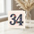 34th Birthday Card, Floral Number 34 Card