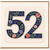 52nd Birthday Card, Floral Number 52 Birthday Card