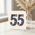 55th Birthday Card, Floral Number 55 Card