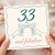 33rd Birthday Card, 33 and Fabulous Birthday Card