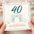 40th Birthday Card, 40 and Fabulous Champagne Toast Card