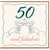 50th Birthday Card, 50 and Fabulous Champagne Glasses Design