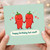 Happy Birthday Hot Stuff Card - Cute Chilli Pepper Couple Pun Birthday Card for Boyfriend, Girlfriend, Husband, Wife or Partner