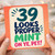 39th Birthday Card, Looks Proper Mint On Ye Pet Card