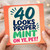 40th Birthday Card, 40 Looks Proper Mint On Ye, Pet!