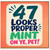 47th Birthday Card, Funny 47 Looks Proper Mint On Ye, Pet!