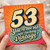 53rd Birthday Card, Funny Rude Vintage Style Card