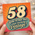 58th Birthday Card, Just Fucking Vintage Retro Card