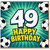 49th Birthday Card, Soccer Theme